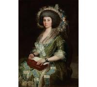 ARToPHIIU Stampa Tela Poster Pittura Quadri su Tela Ritratto di Dona Manuela Camas la moglie di Cean Bermudez Peinture di Francisco De Goya per la Decorazione Domestica dell'ufficio 60x90cm