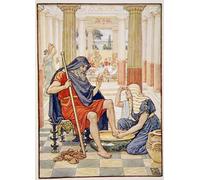 ARToPHIIU Stampa Tela Poster Pittura Quadri su Tela Sì in verità tu sei Odisseo illustrazione dalla storia della Grecia di Walter Crane per la Decorazione Domestica dell'ufficio 60x90cm