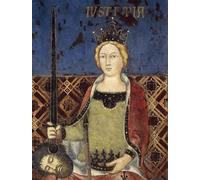 ARToPHIIU Stampe Quadri Poster su Tela Pittura Dipinto su Tela Classico Allegoria della Giustizia del Buon Governo di Ambrogio Lorenzetti per la Decorazione Della Parete 60x90cm