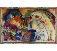 ARToPHIIU Stampe Quadri Poster su Tela Pittura Dipinto su Tela Classico Allerheiligen II di Vasilij Kandinskij per la Decorazione Della Parete 60x90cm