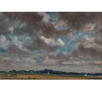 ARToPHIIU Stampe Quadri Poster su Tela Pittura Dipinto su Tela Classico Ampio paesaggio con nuvole grigie di John Constable per la Decorazione Della Parete 60x90cm