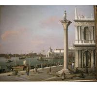 ARToPHIIU Stampe Quadri Poster su Tela Pittura Dipinto su Tela Classico Bacino di San Marco dalla piazza di Antonio Canal per la Decorazione Della Parete 60x90cm