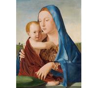 ARToPHIIU Stampe Quadri Poster su Tela Pittura Dipinto su Tela Classico Benson Lady di Antonello Da Messina per la Decorazione Della Parete 60x90cm