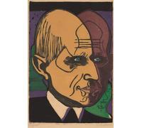 ARToPHIIU Stampe Quadri Poster su Tela Pittura Dipinto su Tela Classico Capo di Ernst Ludwig Kirchner per la Decorazione Della Parete 60x90cm