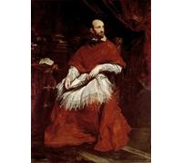 ARToPHIIU Stampe Quadri Poster su Tela Pittura Dipinto su Tela Classico Cardinale Guido Bentivoglio diVan Dyck per la Decorazione Della Parete 60x90cm