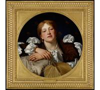ARToPHIIU Stampe Quadri Poster su Tela Pittura Dipinto su Tela Classico Conosco una fanciulla bella da vedere prenditi cura di Charles Edward Perugini per la Decorazione Della Parete 60x90cm