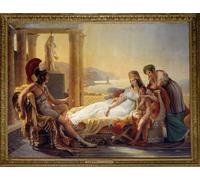 ARToPHIIU Stampe Quadri Poster su Tela Pittura Dipinto su Tela Classico Enea racconta a Didone il disastro di Troia del barone Pierre Narcisse Guerin per la Decorazione Della Parete 60x90cm