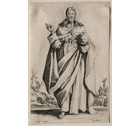 ARToPHIIU Stampe Quadri Poster su Tela Pittura Dipinto su Tela Classico Icone della Beata Vergine Maria Salvatore dei Santi Apostoli di Jacques Callot per la Decorazione Della Parete 60x90cm