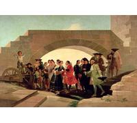 ARToPHIIU Stampe Quadri Poster su Tela Pittura Dipinto su Tela Classico il Matrimonio di Francisco De Goya per la Decorazione Della Parete 60x90cm