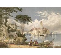 ARToPHIIU Stampe Quadri Poster su Tela Pittura Dipinto su Tela Classico Illustrazione per After Leaving Italy di Wordsworth di Alexander Lydon per la Decorazione Della Parete 60x90cm