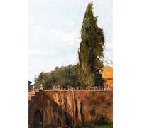 ARToPHIIU Stampe Quadri Poster su Tela Pittura Dipinto su Tela Classico in un giardino all'italiana di Laura Theresa Alma tadema per la Decorazione Della Parete 60x90cm