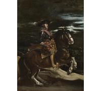 ARToPHIIU Stampe Quadri Poster su Tela Pittura Dipinto su Tela Classico IV a cavallo di Diego Rodriguez De Y Velazquez per la Decorazione Della Parete 60x90cm