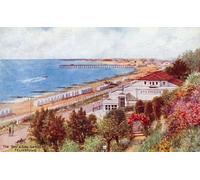 ARToPHIIU Stampe Quadri Poster su Tela Pittura Dipinto su Tela Classico la baia e i giardini Felixstowe di Alfred Robert Quinton per la Decorazione Della Parete 60x90cm