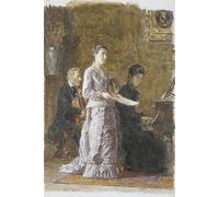 ARToPHIIU Stampe Quadri Poster su Tela Pittura Dipinto su Tela Classico la canzone patetica di Eakins per la Decorazione Della Parete 60x90cm