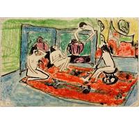 ARToPHIIU Stampe Quadri Poster su Tela Pittura Dipinto su Tela Classico Maschka Mueller di Ernst Ludwig Kirchner per la Decorazione Della Parete 60x90cm