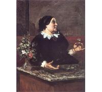 ARToPHIIU Stampe Quadri Poster su Tela Pittura Dipinto su Tela Classico Mère Grégoire di Gustave Courbet per la Decorazione Della Parete 60x90cm