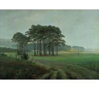 ARToPHIIU Stampe Quadri Poster su Tela Pittura Dipinto su Tela Classico Mezzogiorno di Caspar David Friedrich per la Decorazione Della Parete 60x90cm