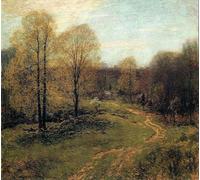 ARToPHIIU Stampe Quadri Poster su Tela Pittura Dipinto su Tela Classico Preludio di Willard Leroy Metcalf per la Decorazione Della Parete 60x90cm