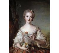 ARToPHIIU Stampe Quadri Poster su Tela Pittura Dipinto su Tela Classico Ritratto di Madame Louise di Jean Marc Nattier per la Decorazione Della Parete 60x90cm