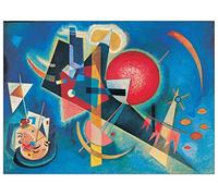 Artopweb EC16074 Kandinsky Im Blau Decorative Panel, Wood MDF, Multicolour, 69x50 Cm