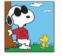 Artopweb EC19997 Schulz Peanuts (Joe Cool) Decorative Panel, Wood MDF, Multicolour, 27x27 Cm