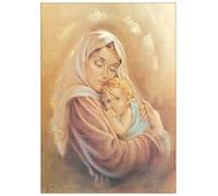 Artopweb EC20277 Madonna con Bambino Decorative Panel, Wood MDF, Multicolour, 50x70 Cm