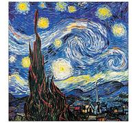 Artopweb EC20885 Van Gogh Notte Stellata Detail Decorative Panel, Wood MDF, Multicolour, 30x30 Cm