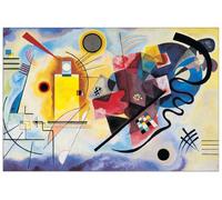 Artopweb EC21457 Kandinsky Gelb-Rot-Blau Decorative Panel, Wood MDF, Multicolour, 90x60 Cm