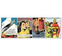 Artopweb EC21516 Raymond Flash Gordon Comics Decorative Panel, Wood MDF, Multicolour, 138x48 Cm