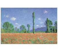 Artopweb Monet-Poppied Field Pannello Decorativo, Legno MDF, Multicolore, 100x65 Cm