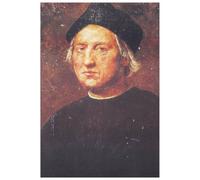 Artopweb Pannelli Decorativi Cristoforo Colombo Quadro, Legno, Multicolore, 23x1.8x33 cm