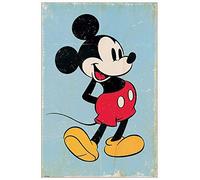 Artopweb Pannelli Decorativi Mickey Mouse Retro Quadro, Legno, Multicolore, 60x1.8x90 cm
