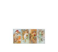Artopweb Pannelli Decorativi Mucha Four Seasons Quadro, Legno, Multicolore, 120x1.8x55 cm, 2155 unità