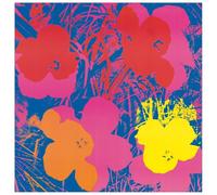 Artopweb Pannelli Decorativi Warhol Flowers 1970 Quadro, Legno, Multicolore, 91x1.8x92 cm