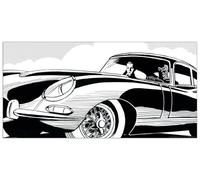 Artopweb TW02017 ASTORINA Diabolik & Eva Kant Decorative Panel, Wood MDF, Multicolour, 100x50 Cm