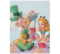 Artopweb TW15407 DISNEY Alice and the Mad Hatter - Celebration in Wonderland Decorative Panel, Wood MDF, Multicolour, 20x26 Cm
