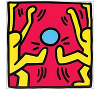 Artopweb TW15936 HARING Untitled, 1988 Decorative Panel, Wood MDF, Multicolour, 40x40 Cm