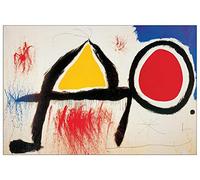 Artopweb TW16821 MIRÒ Personagge Devan Le Soleil Decorative Panel, Wood MDF, Multicolour, 89x60 Cm