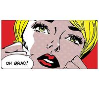 Artopweb TW17695 SHEILA B. Oh Brad! Decorative Panel, Wood MDF, Multicolour, 100x50 Cm