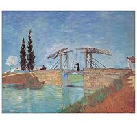 Artopweb TW17953 VAN GOGH Le Pont De Langlois Decorative Panel, Wood MDF, Multicolour, 100x76 Cm
