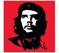 Artopweb TW18900 ANONYMOUS Che Guevara (Red) Decorative Panel, Wood MDF, Multicolour, 27x27 Cm