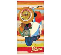 Artopweb TW19966 SALVINI Vespa Panel II Decorative Panel, Wood MDF, Multicolour, 50x100 Cm