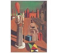 Artopweb TW20228 DE CHIRICO Le Muse Inquietanti Decorative Panel, Wood MDF, Multicolour, 28x40 Cm