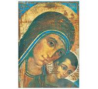 Artopweb TW20359 Madonna Di Kiko Decorative Panel, Wood MDF, Multicolour, 50x70 Cm