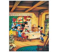 Artopweb TW20416 DISNEY Mickey Christmas Carol Decorative Panel, Wood MDF, Multicolour, 31x40 Cm