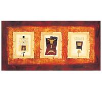 Artopweb TW20456 MAIOCCO Triptyque I Decorative Panel, Wood MDF, Multicolour, 100x50 Cm