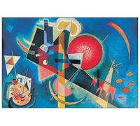 Artopweb TW21458 KANDINSKY Im Blau Decorative Panel, Wood MDF, Multicolour, 90x60 Cm