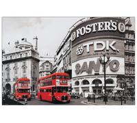 Artopweb TW21585 London Red Decorative Panel, Wood MDF, Multicolour, 90x60 Cm