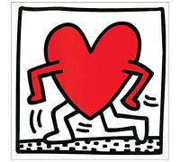 Artopweb TW21663 HARING Untitled 1984 Decorative Panel, Wood MDF, Multicolour, 65x65 Cm