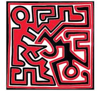 Artopweb TW21665 HARING Untitled 1988 Decorative Panel, Wood MDF, Multicolour, 90x90 Cm